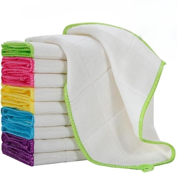 Bamboo Fiber Cloths (10 pack)